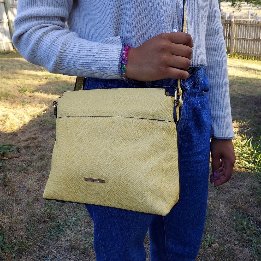 Yellow Medium Sized Simply Noelle Crossbody
